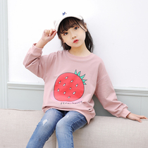 Girls Sweatshirt 2021 Spring and Autumn New Korean Fashion Childrens foreign style sweatshirt