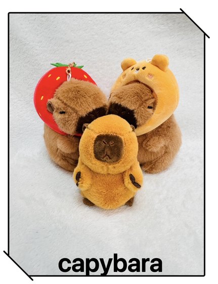 Internet celebrity capybara disguise rabbit head cover plush pendant Kapibala earth mouse doll bag hanging ornament small doll
Internet celebrity capybara disguise rabbit head cover plush pendant Kapibala earth mouse doll bag hanging ornament small doll