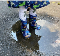 Japan Maruko kids forest men and women rain shoes water shoes light kindergarten car dinosaur bow