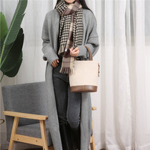 Foreign Trade Japanese Sweater Korean Leisure Ultra-Long Leisure and Thick Sweater Cocker Woman Autumn Winter Mode