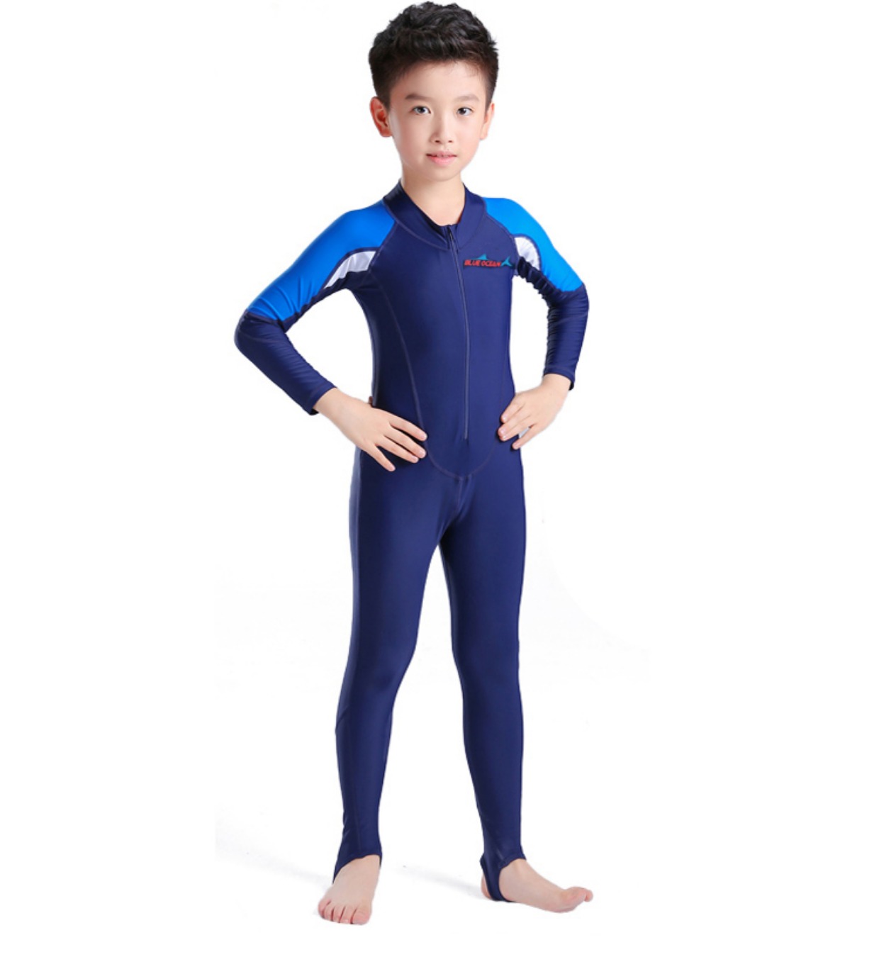 新款儿童潜水服套装2.5MM分体保暖泳衣男女童长袖长裤冲浪服R025-阿里巴巴