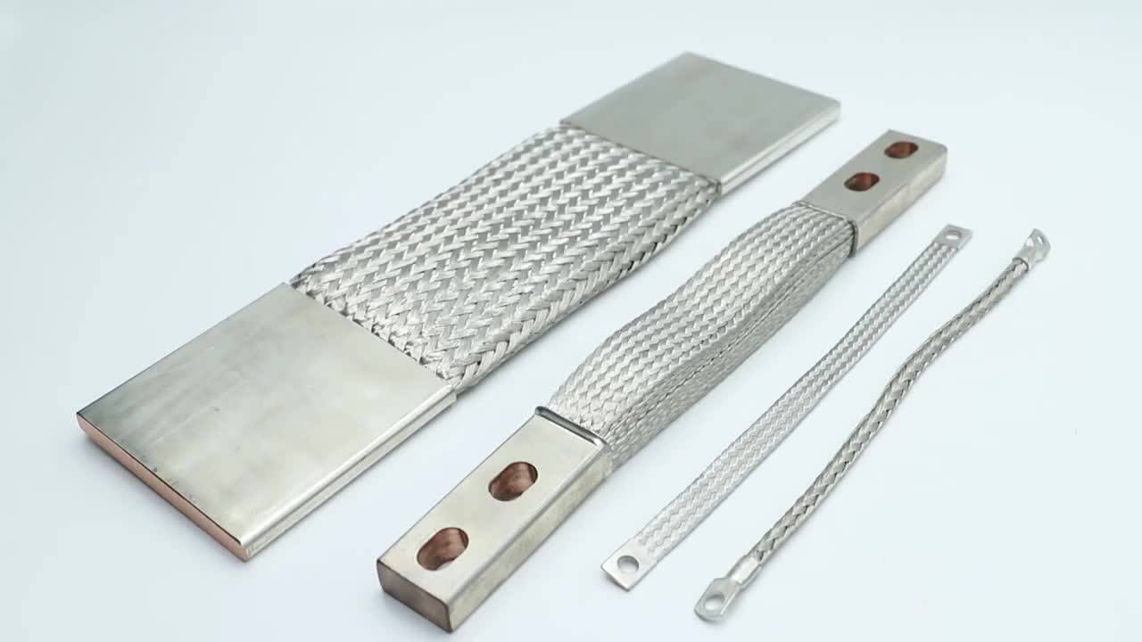 35 sqmm tinned copper braided,flat copper braid with welded ends