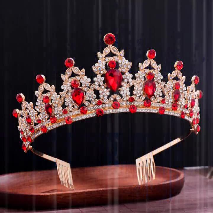 派对生日聚会 birthday queen发梳水晶钻皇冠肩带女王礼仪带腰带