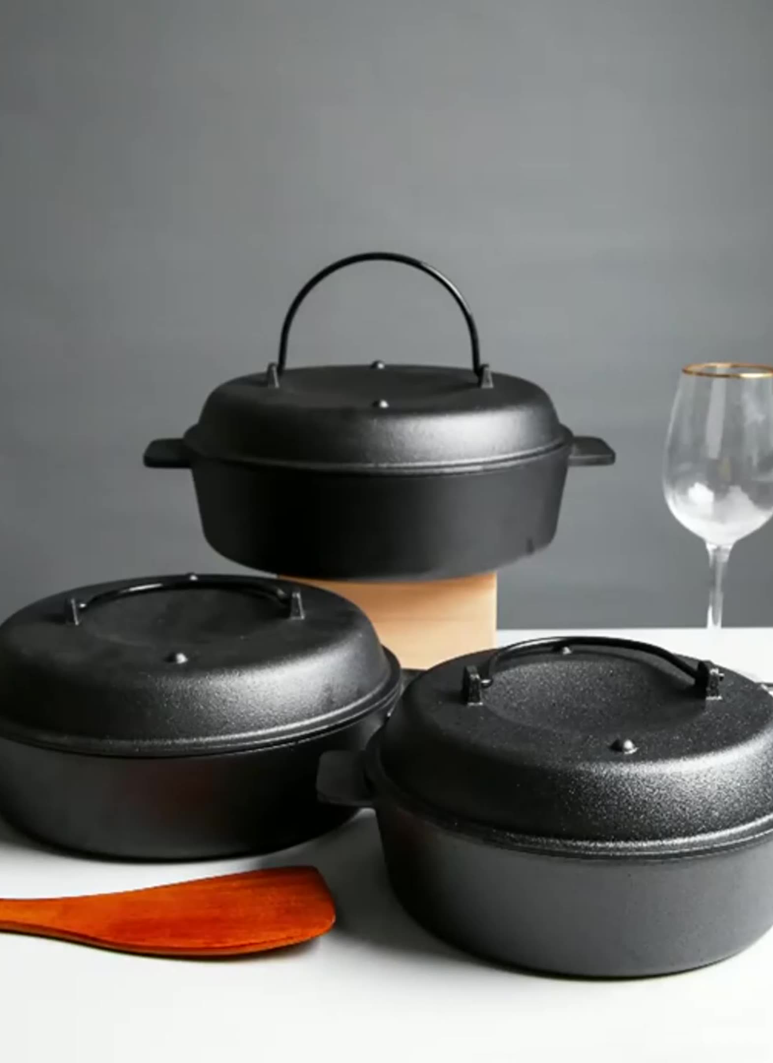 heavy duty pre-seasoned cast iron baked sweet potato pot - buy