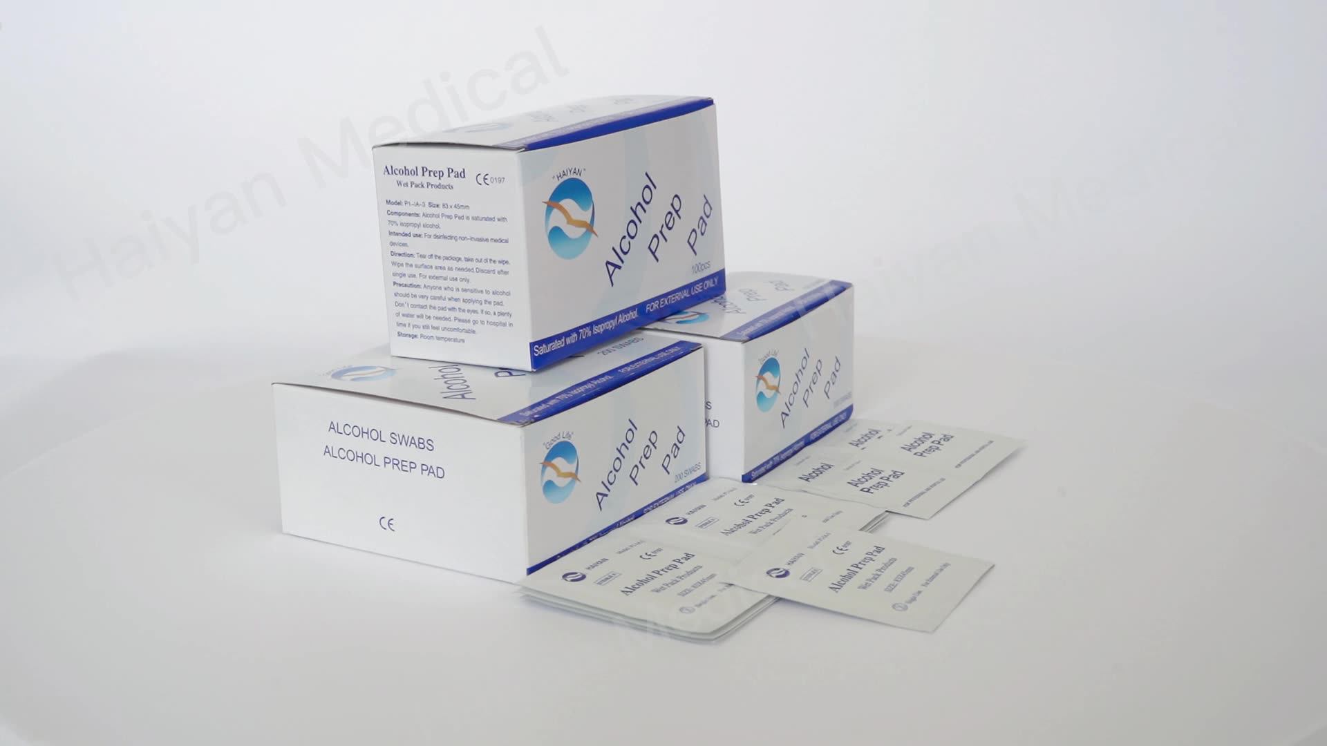 alcohol prep pad, alcohol swab, alcohol wipes with 70% isopropyl