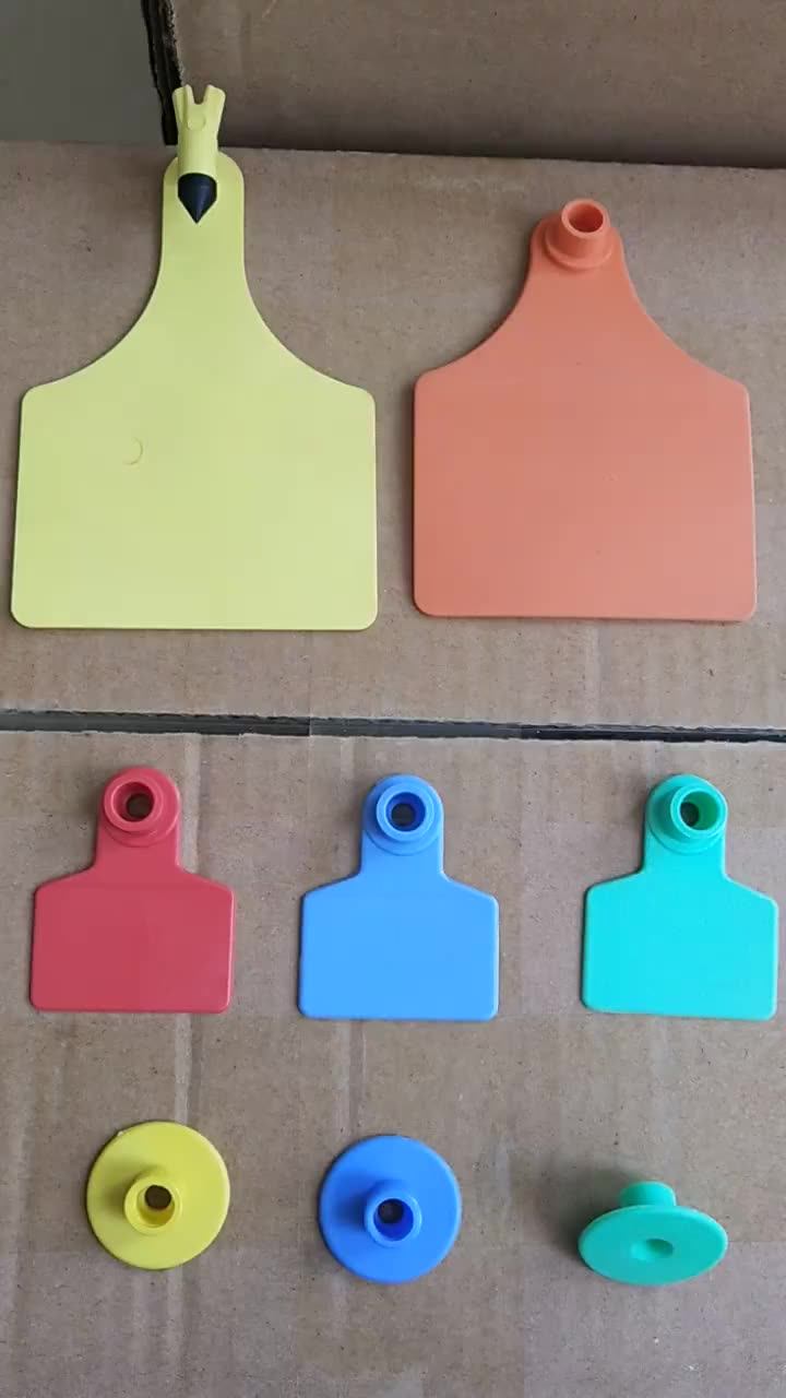 customized high quality blank numbered cow ear tags colorful