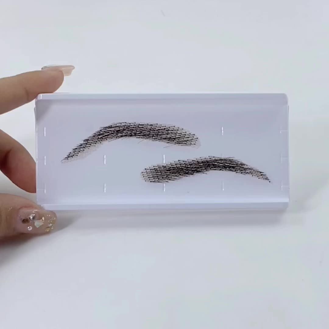 仿真眉毛 影视立体眉毛贴 钩织假眉毛隐形自然眉毛立体假眉毛