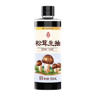 莲花松茸生抽酱油520ml*1瓶家用0添加凉拌炒菜红烧调料百搭调味