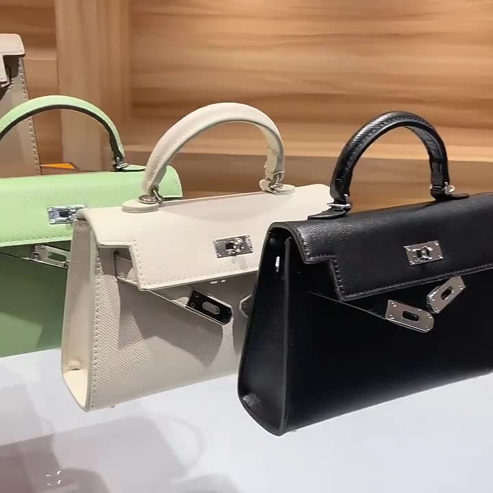 高级感轻奢凯莉包kelly迷你二代单肩斜挎包女式手提包mini鳄鱼纹