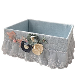 Fabric cosmetics storage basket desktop sundries snack storage box storage basket simple storage basket household exquisite