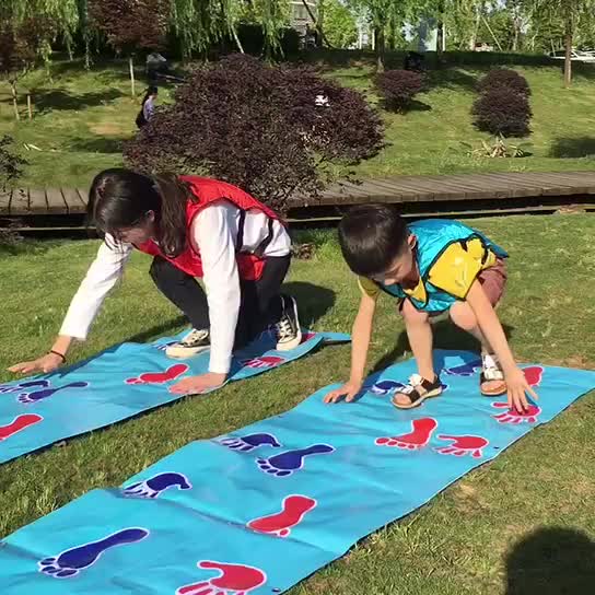 手脚并用游戏垫趣味运动会道具抖音手忙脚乱团建户外拓展训练器材