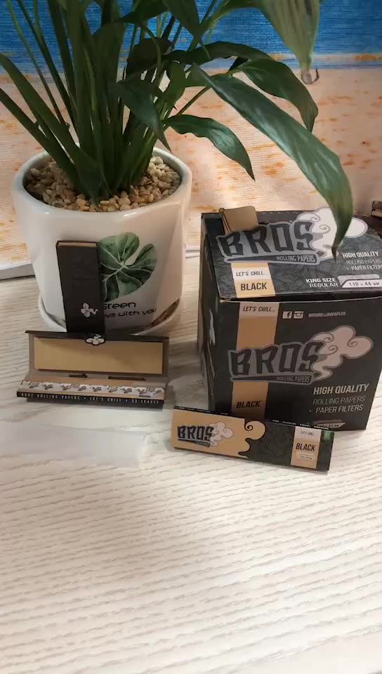 bros only kraft packing wood pulp rolling paper with filter for