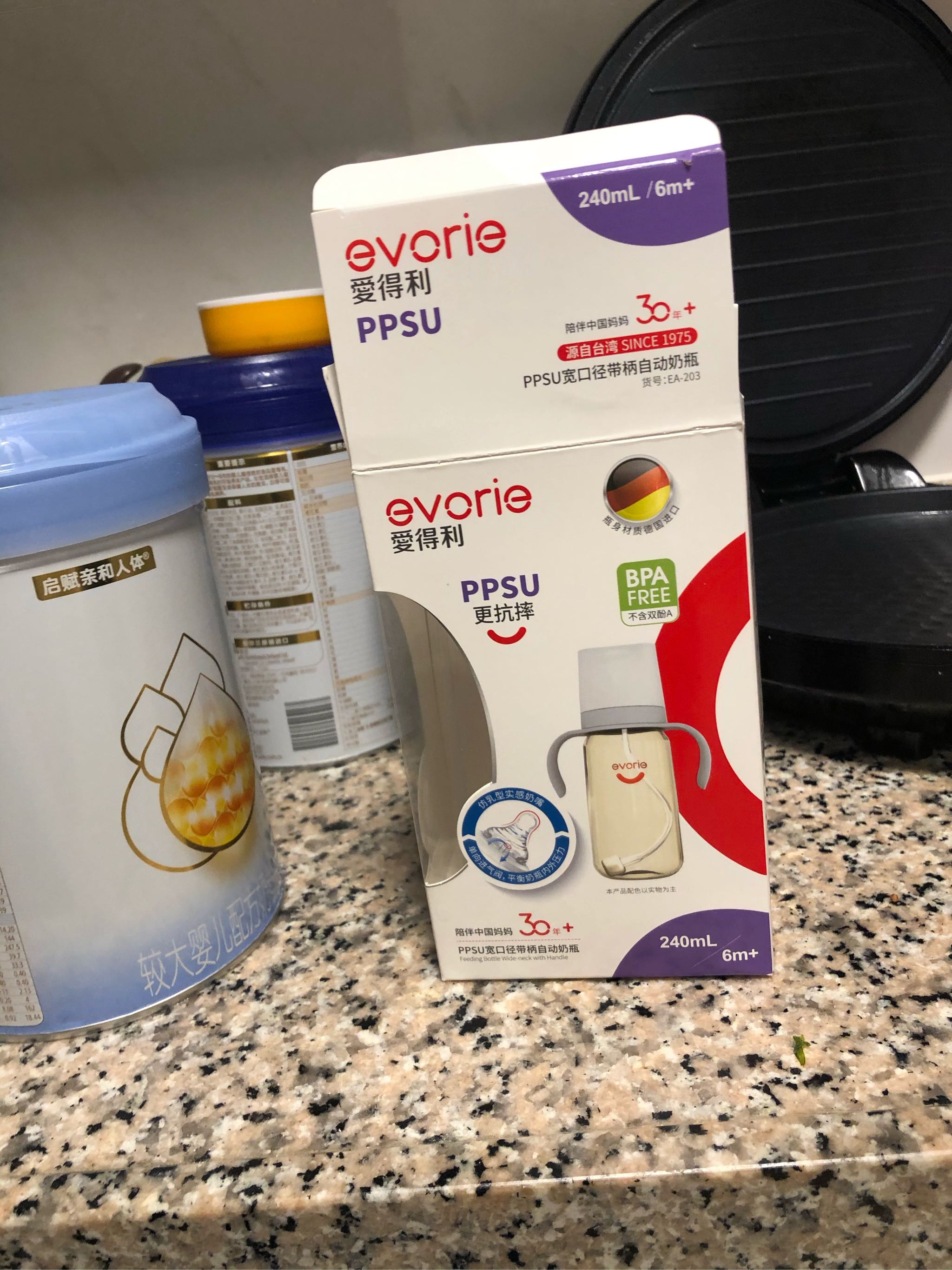 爱得利宽口径PPSU婴儿奶瓶质量怎么样好用吗多少钱，来自上班族的使用分享,第2张