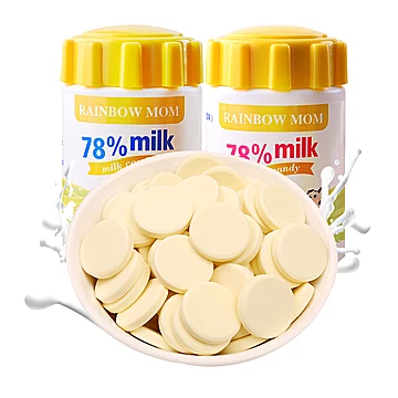 泰国进口彩虹妈妈78%牛奶片奶贝50g[2元优惠券]-寻折猪