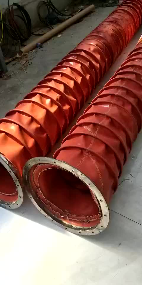 伸缩式风机软连接定制阻燃防高温防火帆布软接头除尘袋通风管厂家