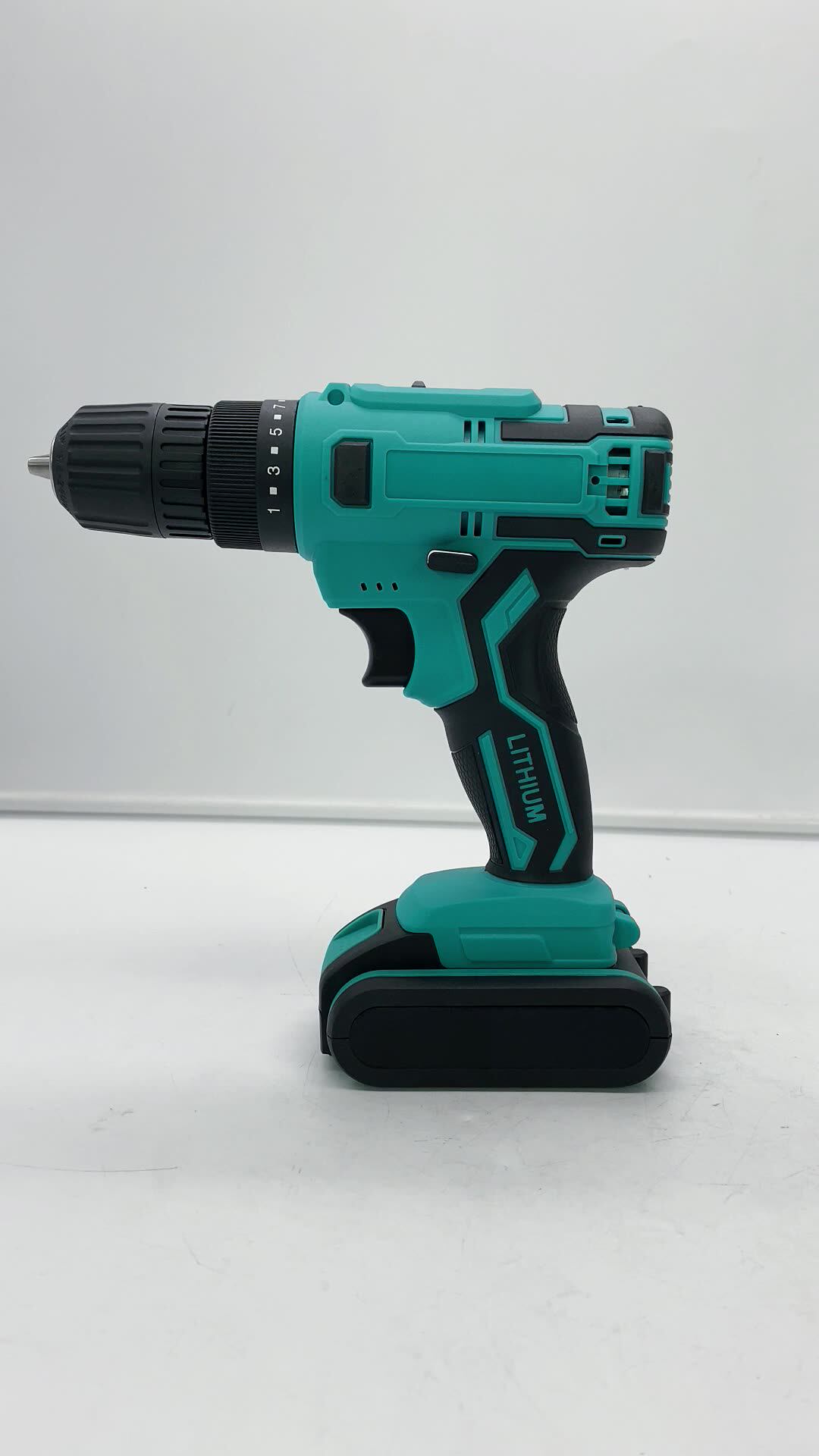 跨境电动工具手电钻电钻 充电式家用21v锂电电钻多功手枪钻套装