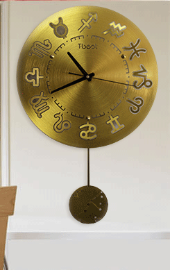 新款特价 幸运星座时尚客厅挂钟静音艺术钟表现代原创石英钟包邮