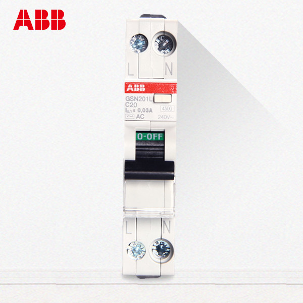 abb leakage protection switch 1p+n20a single-chip leakage dpn double-in and double-out one 20a leakage import