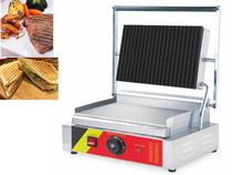 17 new commercial pressure plate grilt Panini Sanming machine snack equipment stainless steel 201 new power np592