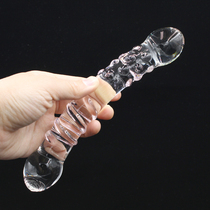 Crystal glass rod sex toys Female vaginal sex toys vestibular chrysanthemum expansion anal plug Flirting masturbation artifact