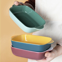 MAR in March|Ceramic Baking Bowl Cheese Baking Rice Bowl Oven Special Baking Pan Microwave Dish Dish Dish Household Tableware