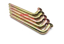 L-type settlement observation point horizontal measuring nail right angle settlement monitoring standard 7-character foundation pit bridge project building settlement nail