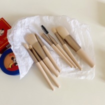 Korea ins makeup brush set 8-piece student portable mini foundation blush beginner makeup set tool