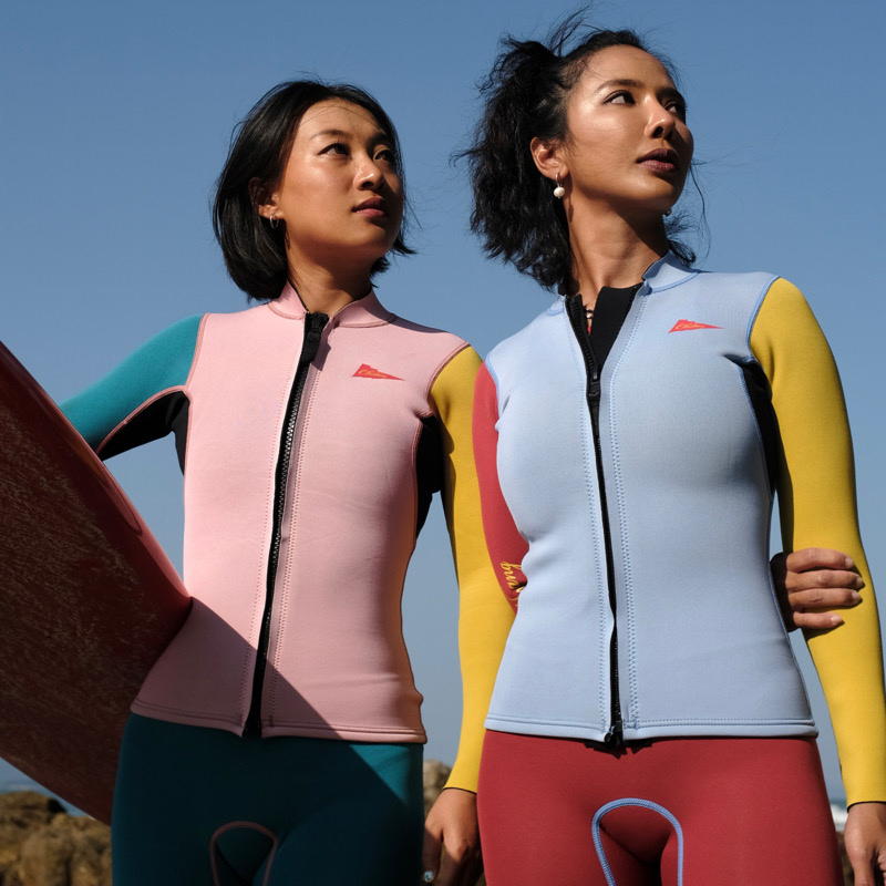 CHILLHANG full body 2mm Two sets half-body cold-proof, anti-wear, surfing diving outdoor ladies' cold suit-Taobao