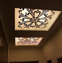 Best selling art glass corridor ceiling ceiling lampshade floor European style simple atmospheric pattern Brown