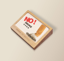 Hotel no smoking Solid wood acrylic table card table card non-smoking logo cashier warm reminder warning customization