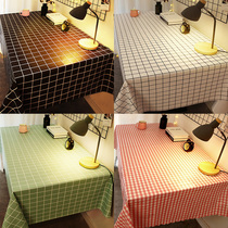 Coffee table tablecloth waterproof and oil-proof disposable anti-hot European rectangular Ah Nordic pvc dining table cloth net red ins household