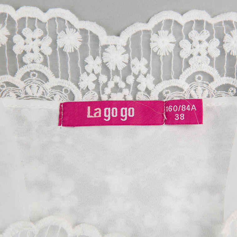 lagogo 拉谷谷 2015显瘦韩系春夏装纯色短袖上衣EBA613G203