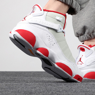 耐克男鞋air jordan 6 rings aj6六冠王白红实战篮球鞋dd5077-105