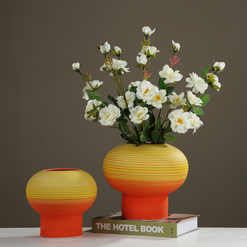 New Chinese style light ceramic vase key-2 luxury furnishing articles table dry flower tea table flower art is sitting room adornment desktop simulation flower decoration