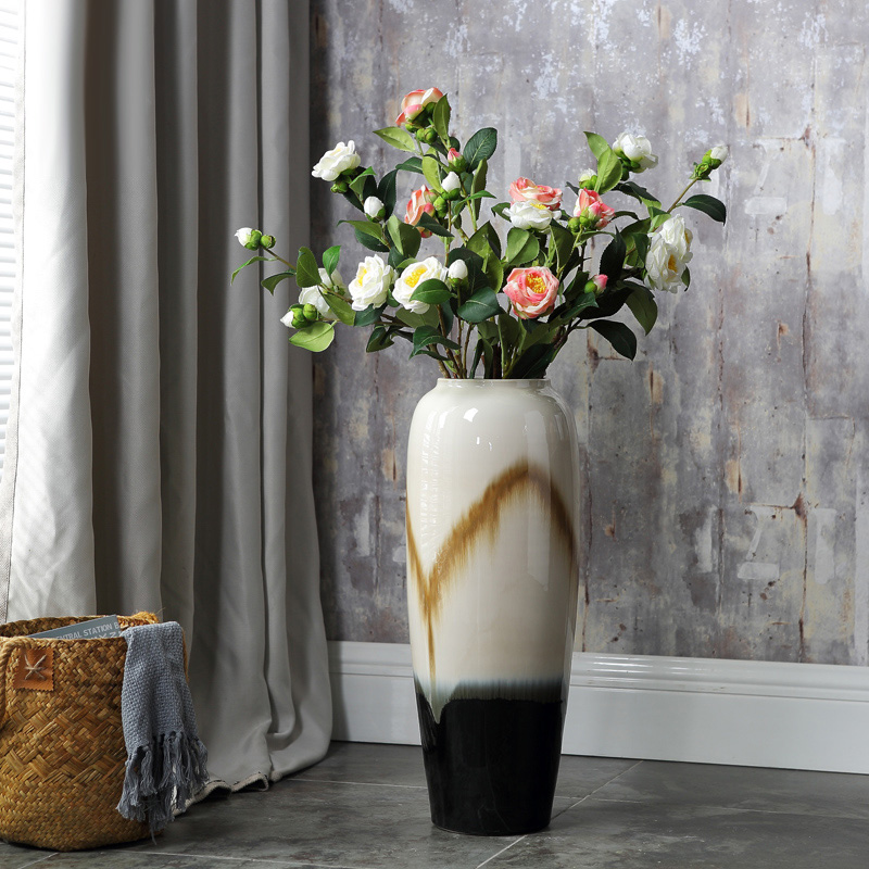 European ceramic vase of large sitting room lucky bamboo flower arranging porcelain household act the role ofing is tasted hotel retro creative furnishing articles