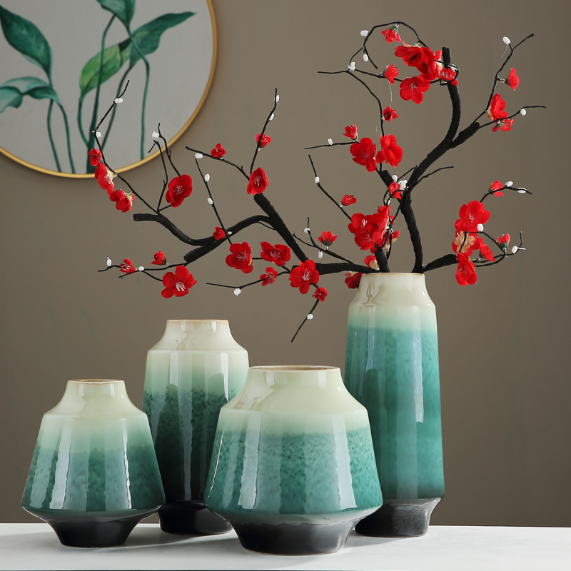 New Chinese style with modern jingdezhen ceramic vase furnishing articles sitting room porch TV ark, the home dry flower arranging flowers adornment