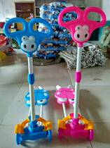 Factory direct supply children scooter music Flash four-wheel scooter 345679-year-old child milk powder activities giveaway