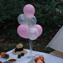 Balloon bracket column table floating picnic tour birthday party venue layout photo scene decoration set