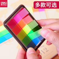 Deli 9060 Fluorescent Film Indicator Label Classification Post-it Notes Creative Index Post-it
