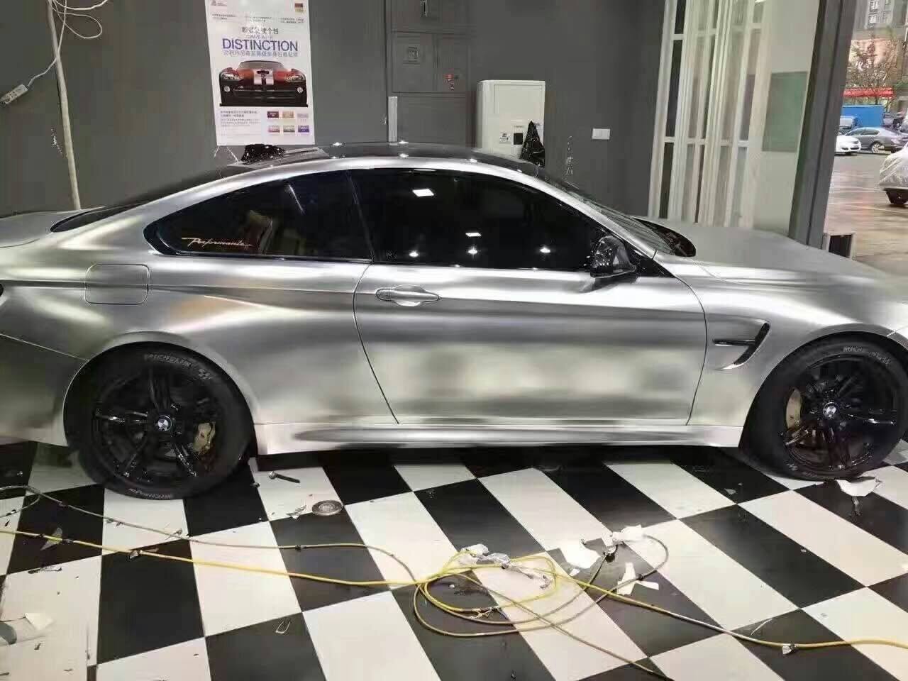 电光金属灰改色膜全车亚光电光改装贴膜汽车新款电光车身改色膜