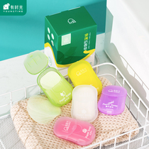 100 soap tablets travel portable students childrens hand soap paper soap paper disposable small pieces