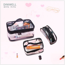 Travel large capacity portable cosmetics storage bag transparent waterproof wash bag simple portable cosmetic bag