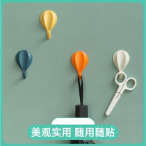 Cute kitchen plastic hook strong viscose wall hanging paste rack toilet toilet super seamless hook