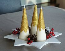 Cylindrical candles thick European wedding Western food candlelight dinner arrangement rough wedding hotel decorated Western restaurant church