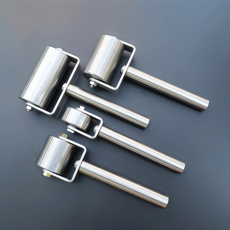 贴墙纸工具金属实心光面压轮接缝压滚无纺布防水卷材皮革压边滚轮-阿