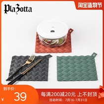 Germany plazotta anti-hot pot pad Silicone pot pad high temperature red gray green optional