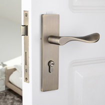 Taiwan Yibili Chinese green bronze door lock Household simple Nordic Indoor door lock American door lock Universal type
