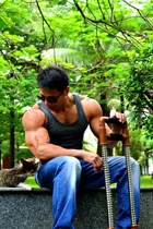 Luo Yuefei fitness equipment Arm force device Arm force rod tension device Chest and abdomen two or three multi-function pressure trainer