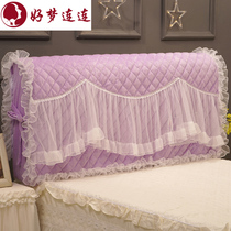 Good dream again and again padded bedside cover Lace princess bedside cover Dream 1 5 Korean version 1 8 Fabric leather bed dust cover