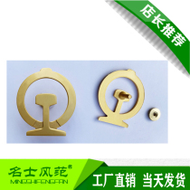 Spot New Railway Golden Cap Emblem Railway Large Cap Badge Railway Hat New Golden Cap Emblem Screw Feet